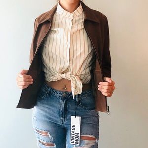 Isabella Bird Brown Leather Jacket